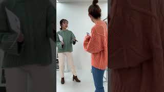 【神戸レタス】ケーブル編みカラーニット [C4367]