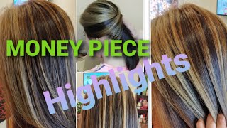 MONEY PIECE HAIRSTYLE |FACE FRAMING HIGHLIGHTS Tutorial /         Edna Perezalon