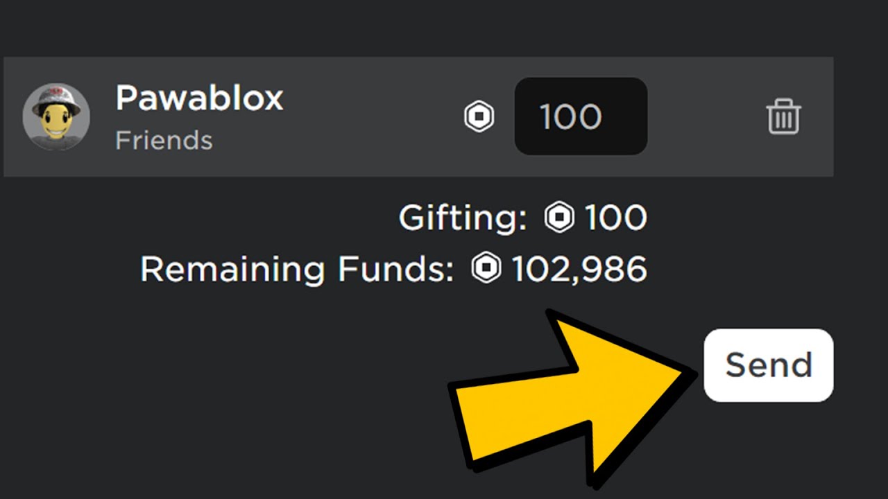 How To Send Robux To Friends On Iphone How To Send Your Friends Robux In Roblox | Give Robux To Friends