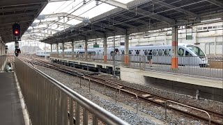 東武スカイツリーライン草加駅 N100系特急スペーシアX浅草行きが通過