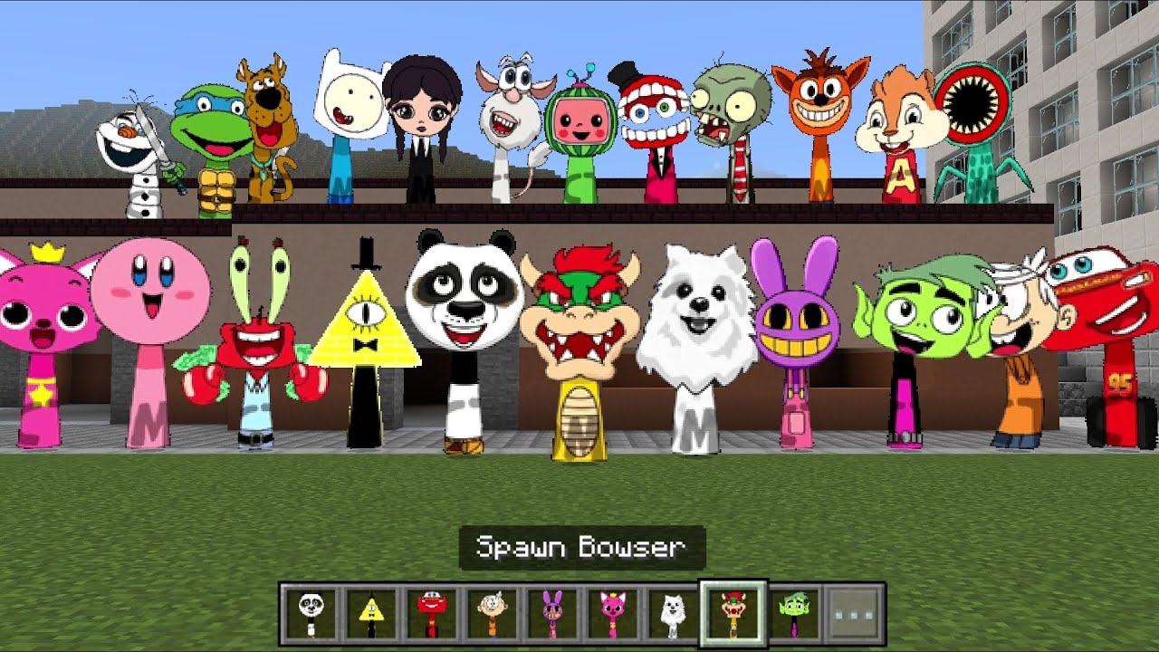 Sprunki OC Super Mario Bowser Added to Minecraft PE