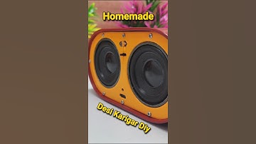 Handmade Bluetooth Speaker 🔥 Powerful Bass | DIY Speaker Project #shorts