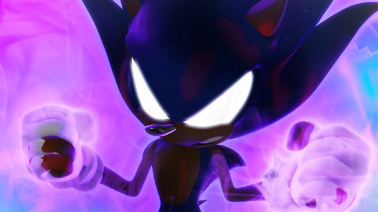 Dark Sonic Render:He is a master of the dark! by SonicOnBox on