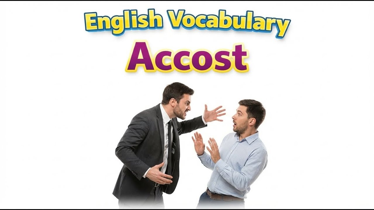 46)  Accost  ..... Word meaning, use, synonym, antonym ..... Improve English vocabulary