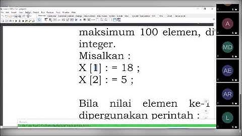 Larik / Array Pertemuan 9