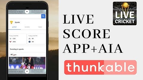New Cricket Live Score  App+AIA File In Thunkable (Hindi)