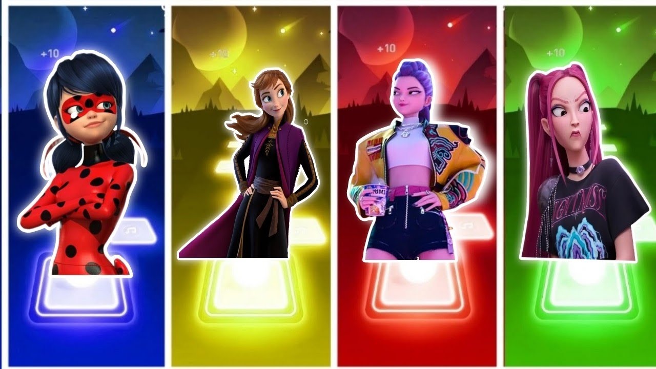 Ledy bug VS KPOP Demon Hunters VS Fronze Tiles Hop EDM Rush Caffen Danse sog Cover 