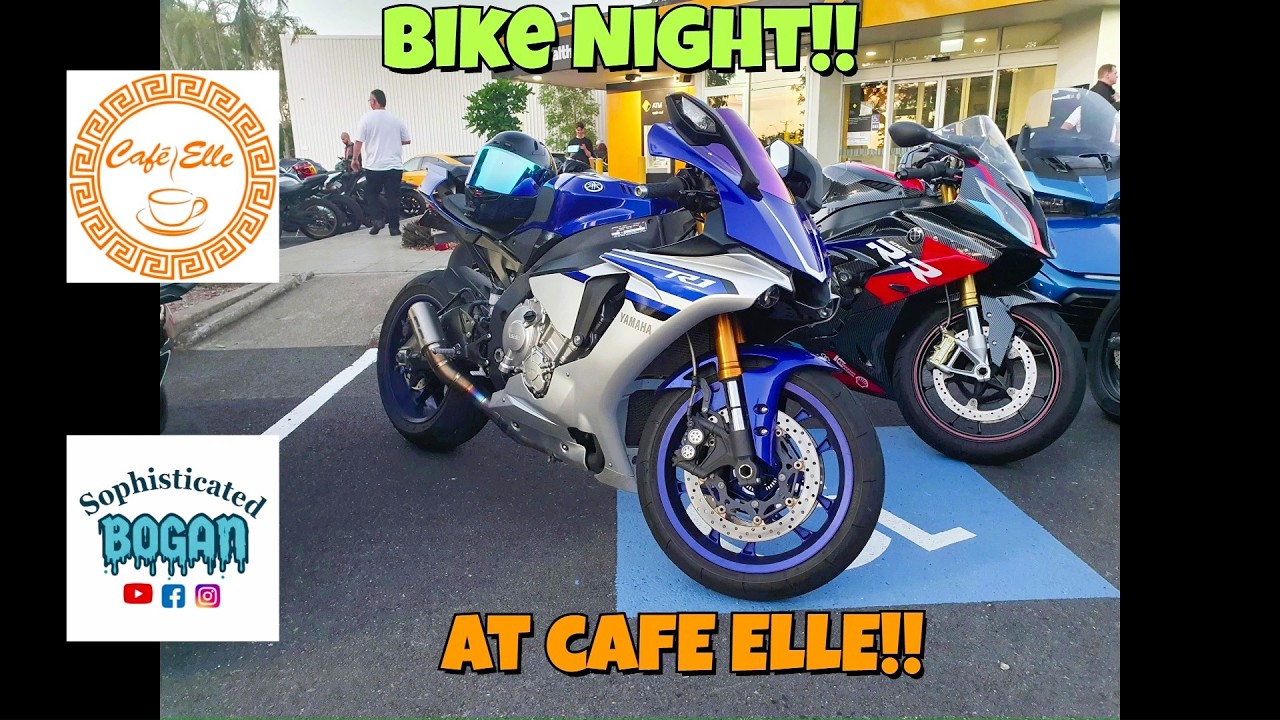 So Many Awesome Bikes At Bike Night At Cafe Elle!!!