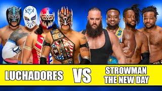 Lucha Dragons & Gran Metalik & Lince Dorado vs. The New Day & Braun Strowman // WWE Tag Match