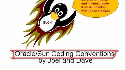 Oracle-Sun Java Coding Conventions (Elon Phoenix Video)