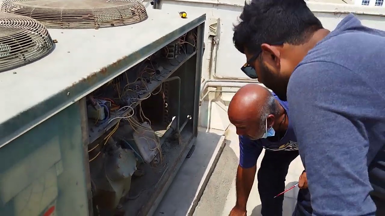 AC outdoor unit fault founding after working