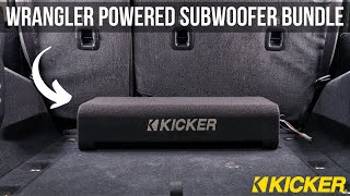 Kicker 10' Powered DownFiring Enclosure Upgrade | 2007  2023 Jeep Wrangler