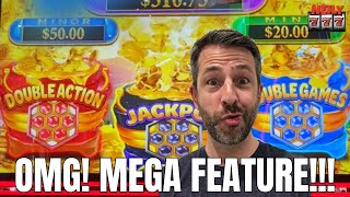 WHAT ARE THE ODDS?! BIG WIN! My first bonus ever on this slot is a MEGA FEATURE!