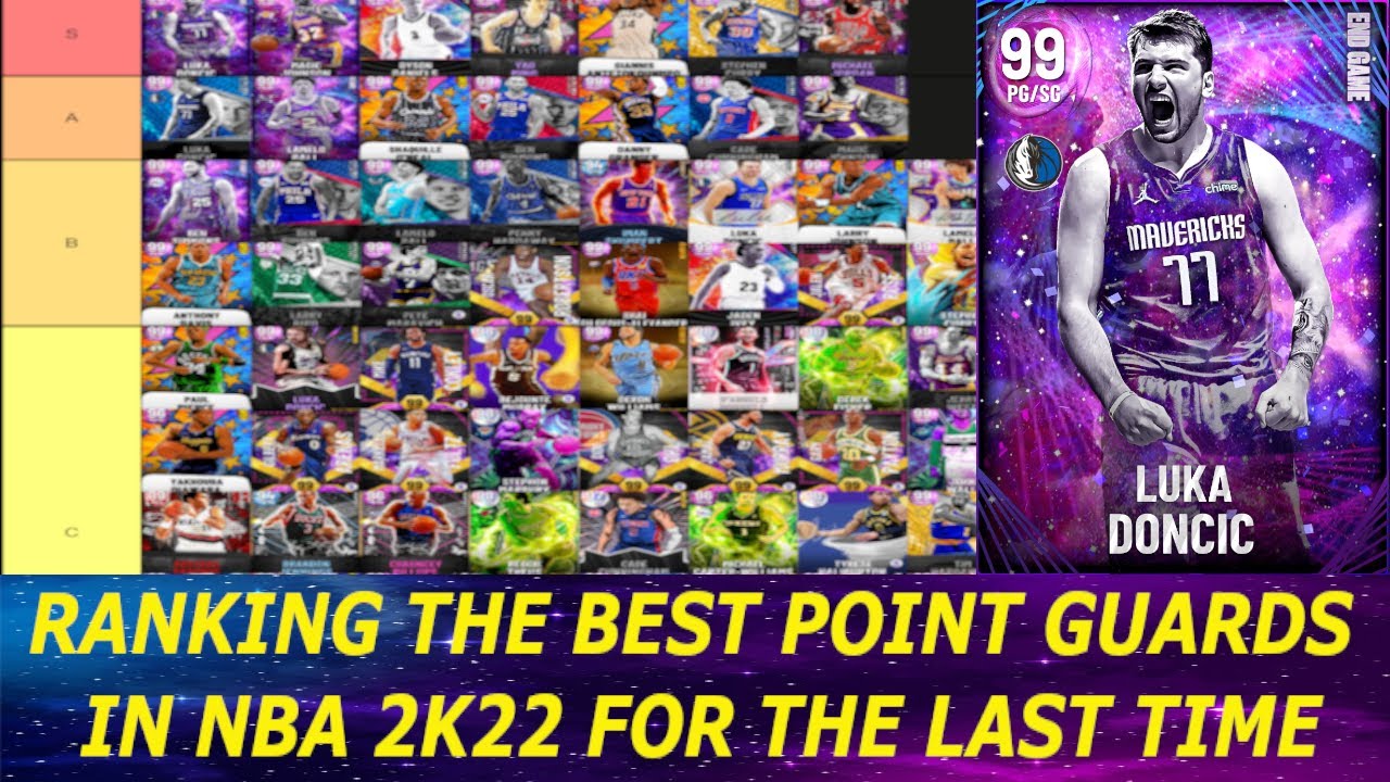 RANKING THE BEST POINT GUARDS IN NBA 2K22 MY TEAM FOR THE LAST TIME