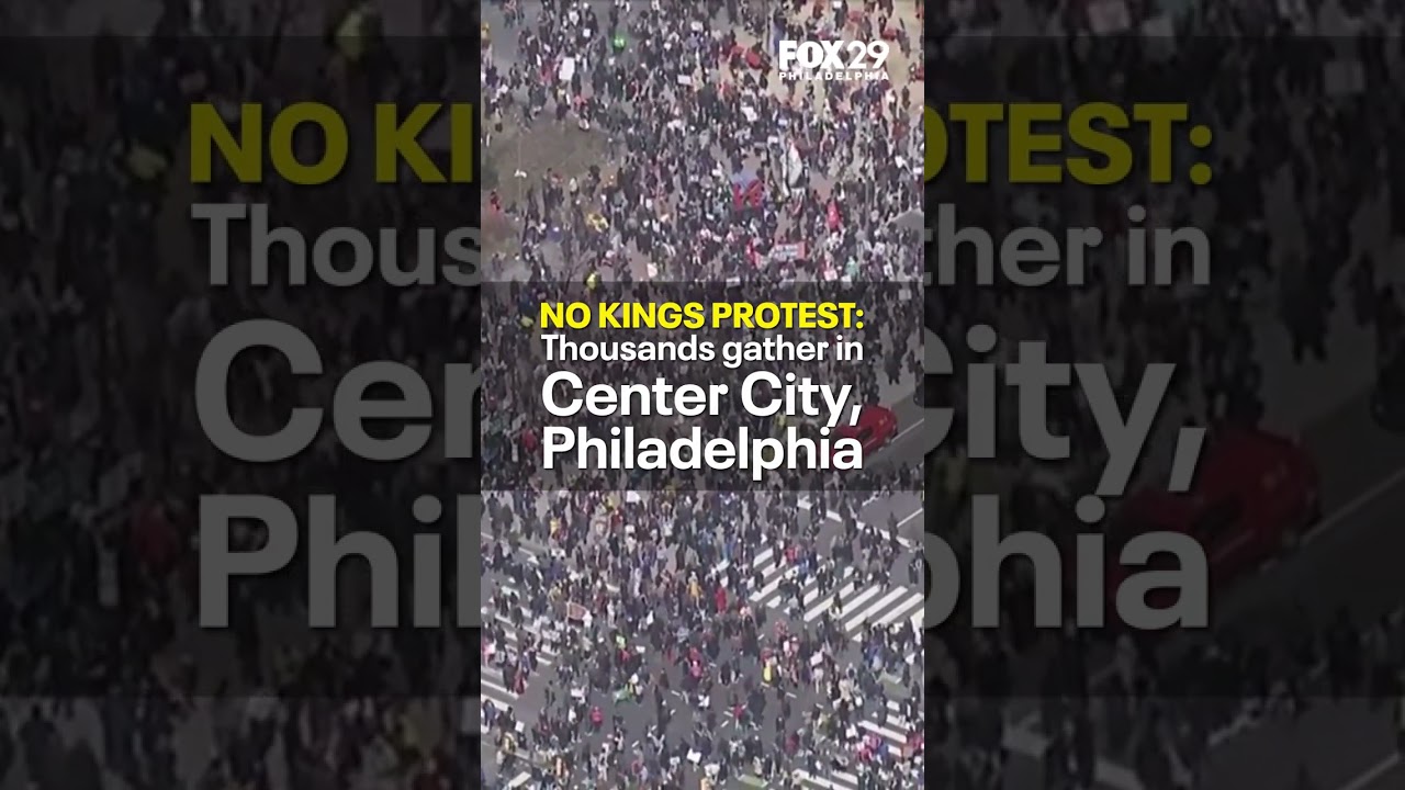 'No Kings' protests start in Center City, Philadelphia
