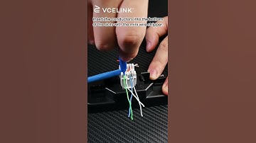 How to Terminate a 180-Degree Keystone Jack with a Krone Punch-Down Tool?#shorts #rj45 #cat6 #howto