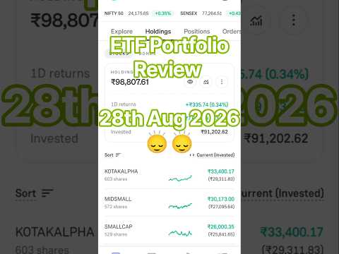 Thumbnail for My ETF Portfolio Review| 28th August 2026|Swing X Compounding#stockmarket #growth #etfportfolio #etf