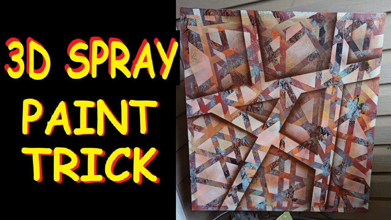 Easy 3D Spray Painting Trick for any type of painting or object