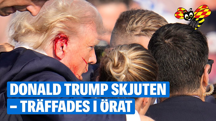 Här blir Donald Trump skjuten på kampanjmöte
