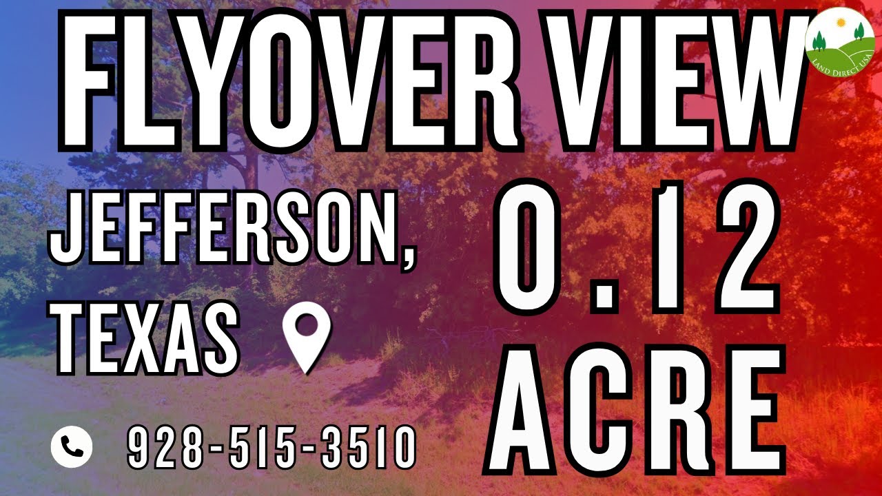 Fly Over - 0.12  acre land for sale in Jefferson, Texas [14422]