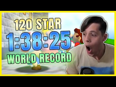 Video: Super Mario 64 120-star Speed Speed Run Udáva Nový Svetový Rekord