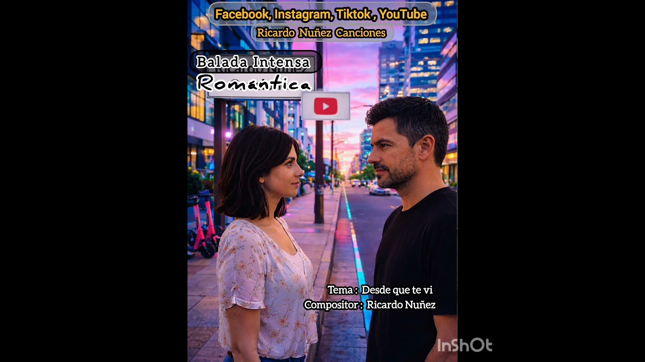 Desde que te vi Balada una de mis cosecha, disponible para escuchar y compartir en mi canal oficial.