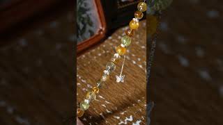 Yellow Crystal Magic 💛✨ Colorful, Glowy & Dreamy #crystals #diy #beads #jewelry #handmade