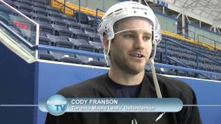 Cody Franson Getting Ready with Rams