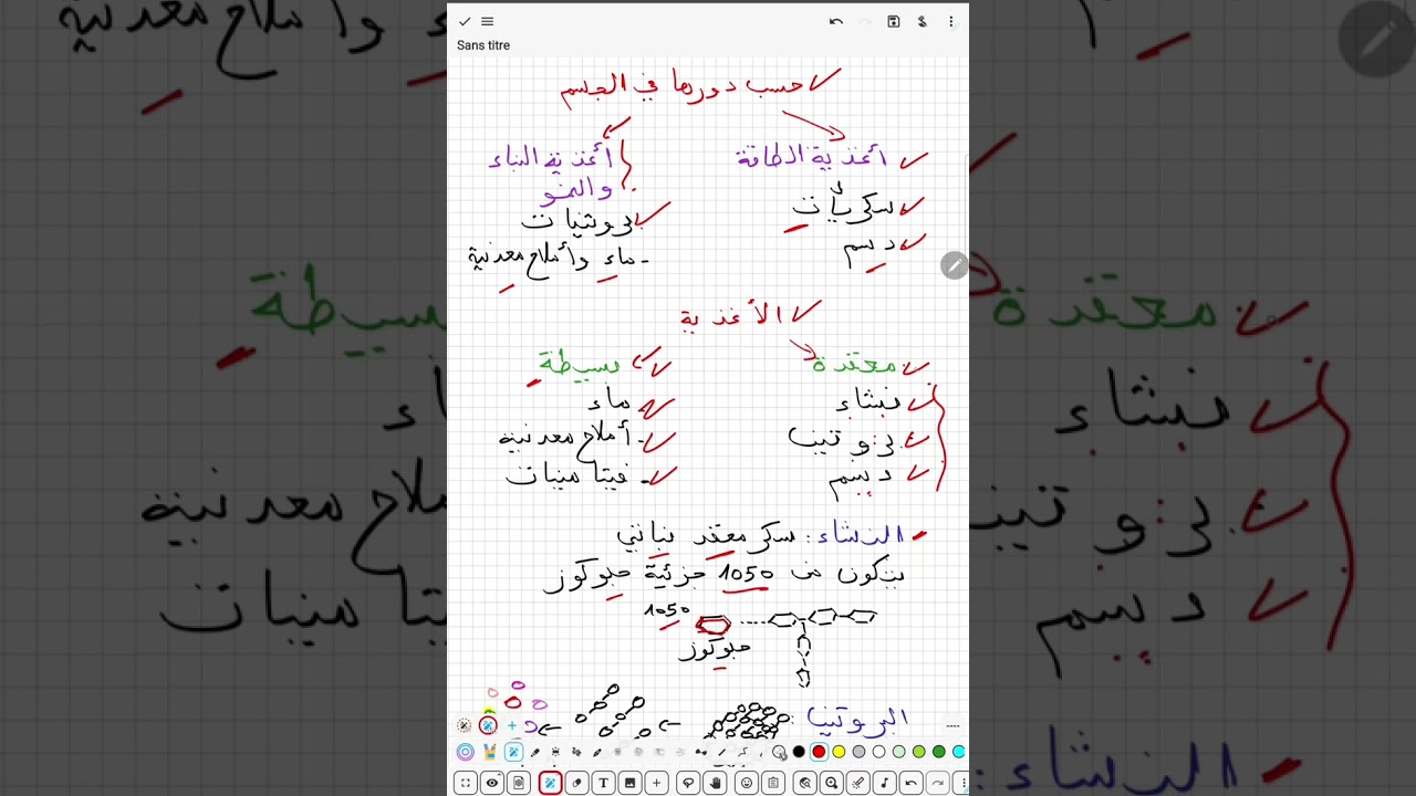 مراجعة  لأهم مكتسبات العلوم الطبيعية الرابعة متوسط