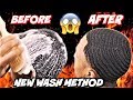NEW NATURAL AFRICAN BLACK SOAP WASH METHOD: IM WASHING MY HAIR LIKE THIS FOREVER! *CRAZY RESULTS*