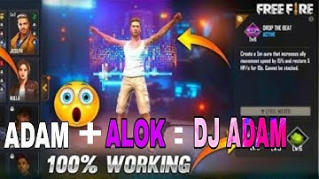 DJ ALOK + ADAM - DJ ADAM😀😀 HOW TO PUT CHARACTER SKILL FOR ADAM