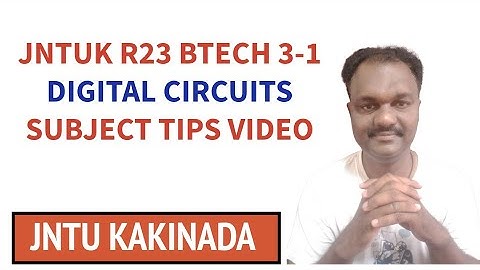 JNTUK R23 BTECH 3-1 DIGITAL CIRCUITS  SUBJECT TIPS VIDEO  #jntuk