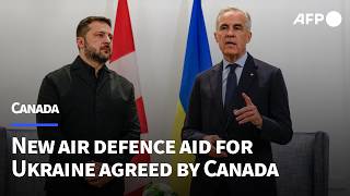 Zelensky, Carney attend drone showcase as Canada announces new air defence aid for Ukraine | AFP