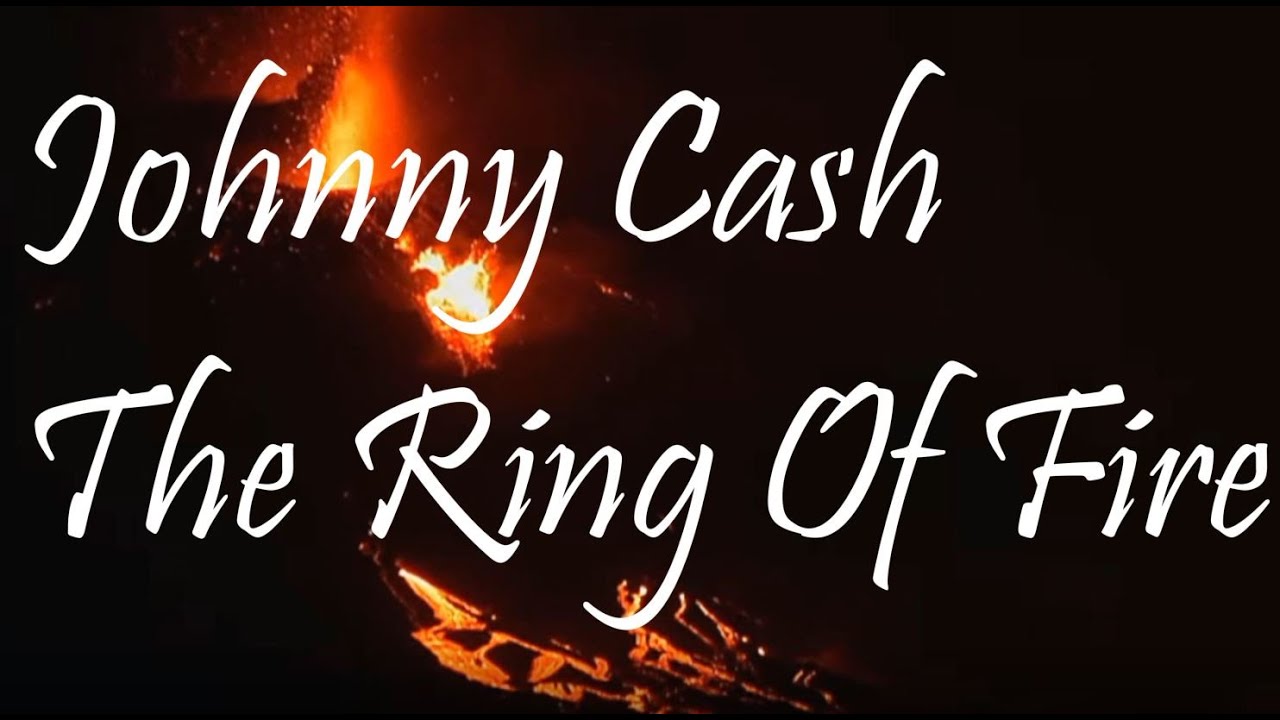 Johnny Cash The Ring of Fire (with On Screen LYRICS) at LA PALMA