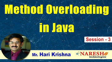 Method Overloading in Java | Session-3 | by Mr. Hari Krishna