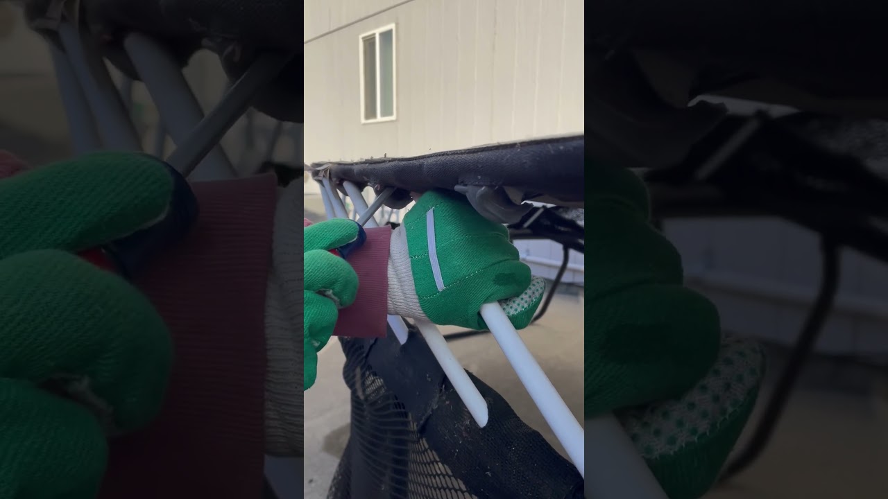 Easy removal of a SpringFree trampoline rodspring