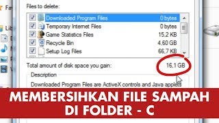 Menghapus file sampah dalam Folder - C [Windows] screenshot 5