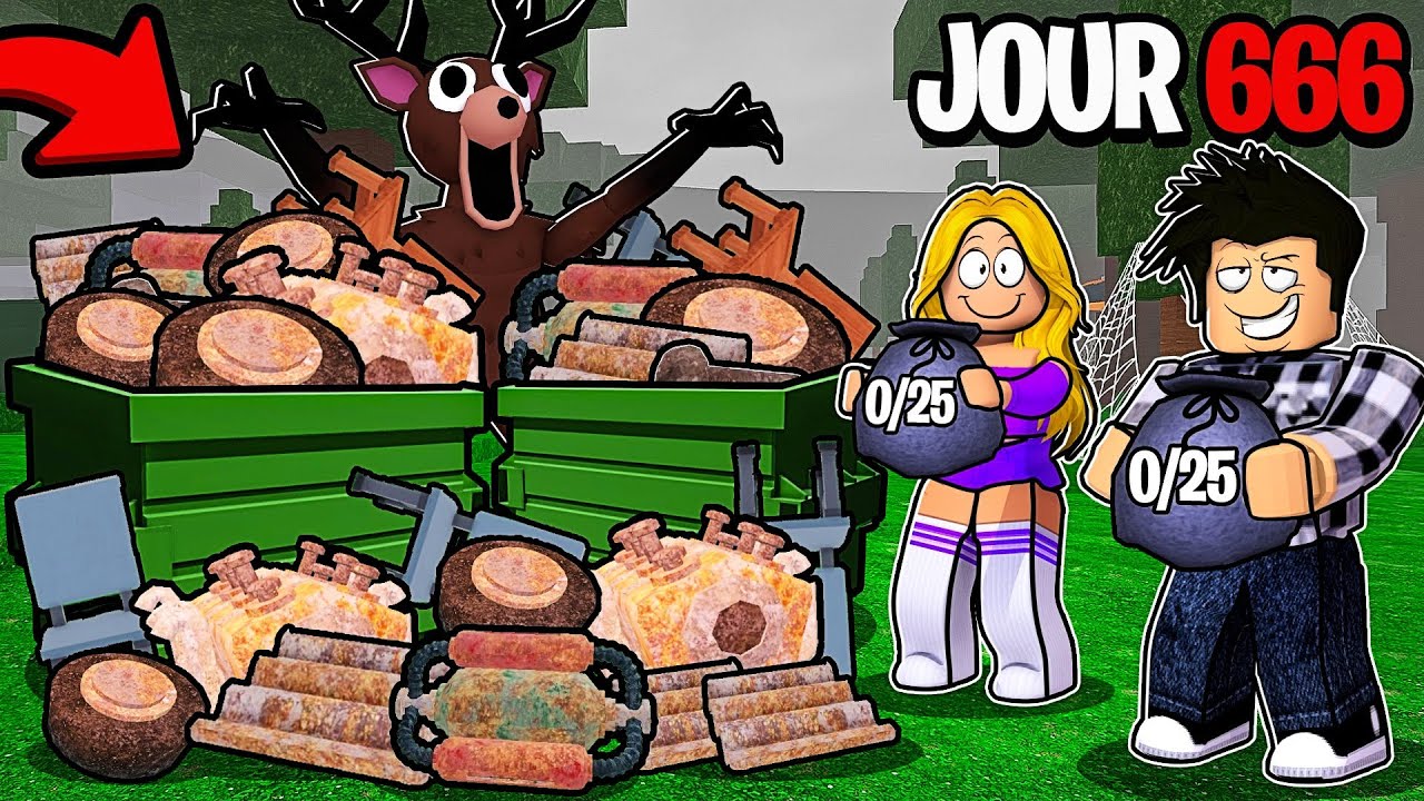 NOUS AVONS COLLECTÉ 10,000 DÉBRIS dans 99 NUITS DANS LA FORÊT ROBLOX