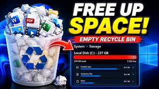 Free Up Disk Space on Windows 11 by Emptying Recycle Bin