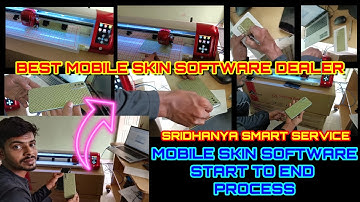 Mobile Skin Software start to end how to use and output. Skycut mobile Skin Software process.