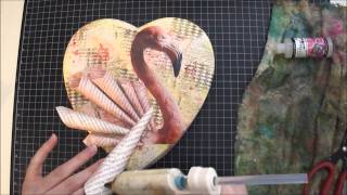 Mixed Media Art Tutorial - Be Mine