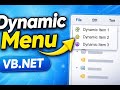 VB.NET Tutorial: Create a Dynamic Menu (Step by Step)