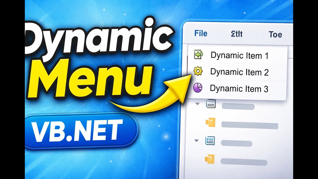 VB.NET Tutorial: Create a Dynamic Menu (Step by Step) - YouTube