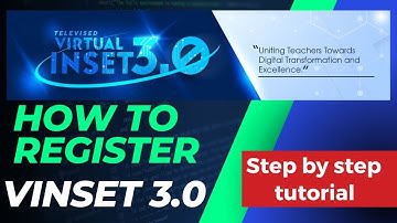 HOW TO REGISTER IN VINSET 3.0 / VIRTUAL INSET 3.0