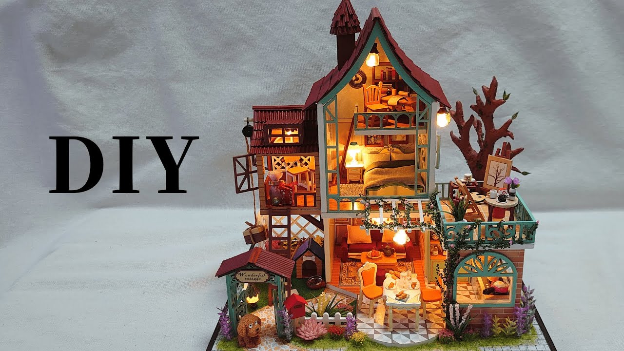 DIY Miniature Dollhouse kit「Jungle secret territory」ドールハウス