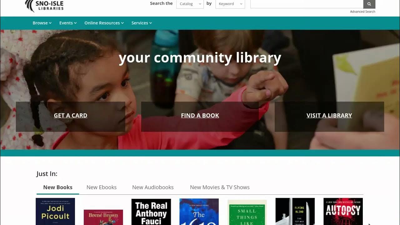 How to use SnoIsle Libraries website to access books YouTube