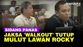 Jaksa 'Walkout' Tutup Mulut Lawan Rocky Gerung di Sidang Haris Fatia