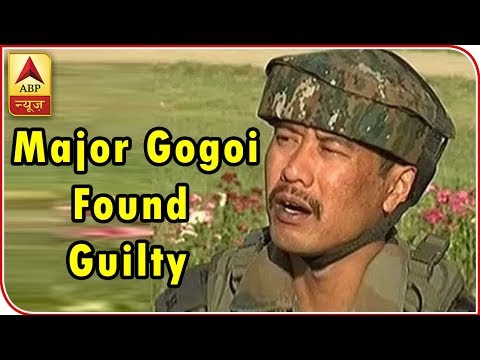 Army court of inquiry holds Major Gogoi guilty in Srinagar hotel case