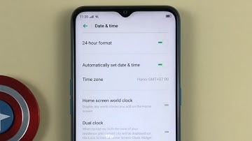 24 hour format, Automatically set date & time on OPPO A31 Android 9