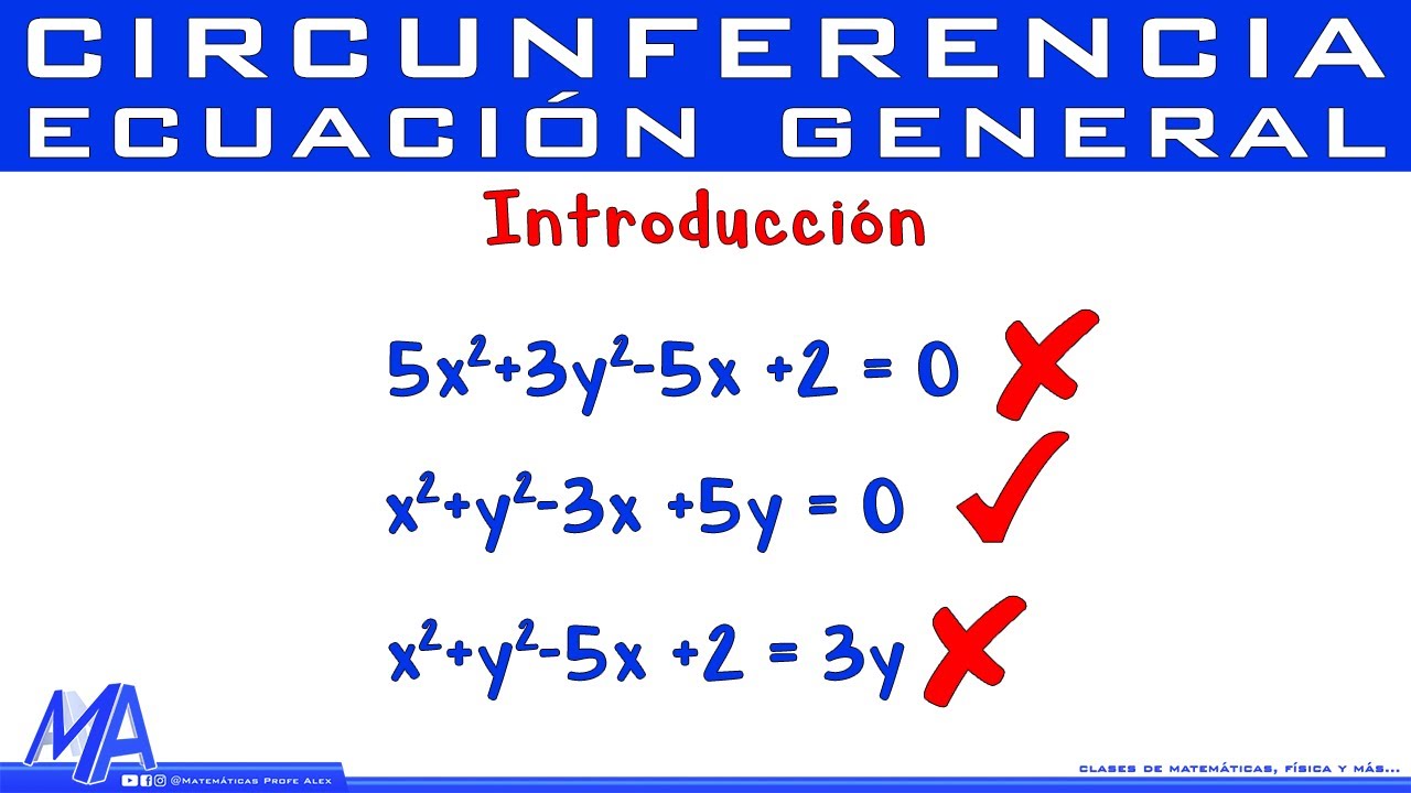 Ecuación general de la circunferencia Introducción